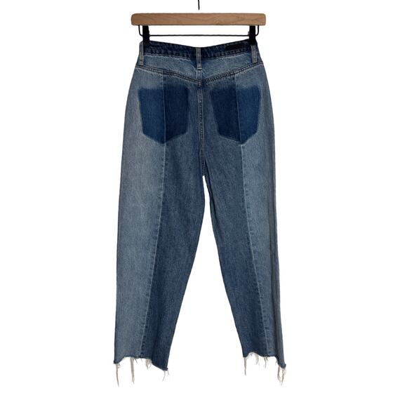 BlankNYC The Baxter Ribcage Straight Leg Two-Tone Denim Size 25 NWT street cool - Picture 3 of 8